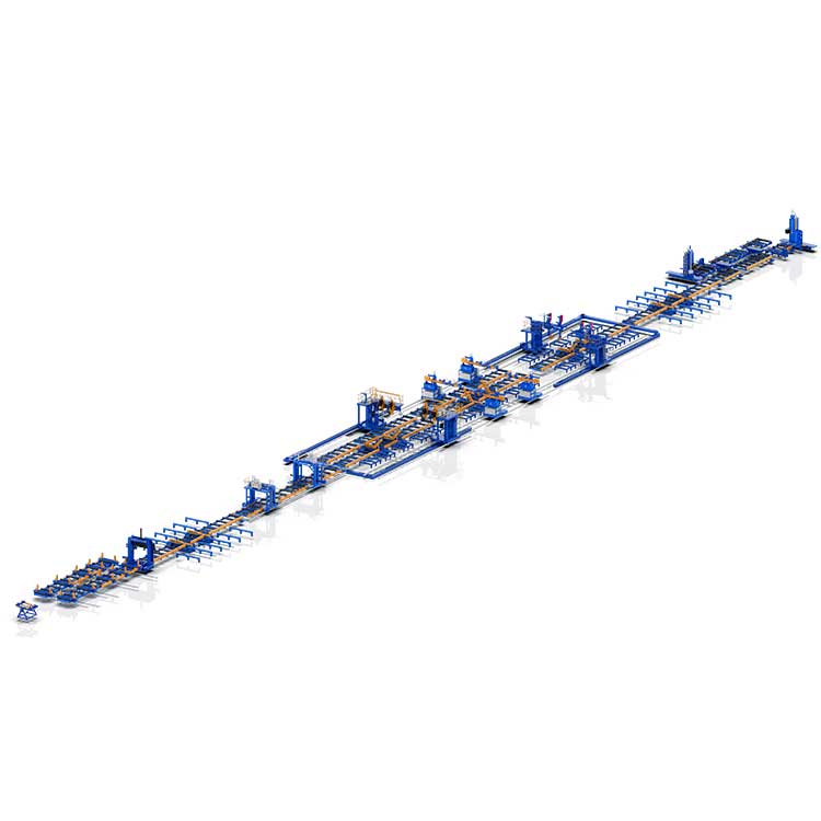 उच्च दक्षता वाले इस्पात निर्माण के लिए बॉक्स बीम वेल्डिंग लाइन को क्या महत्वपूर्ण बनाता है?